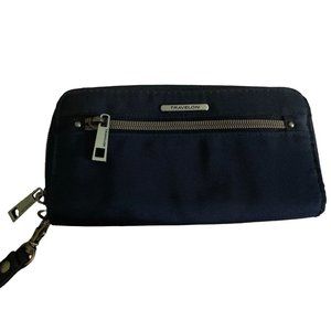Travelon RFID Blocking Safe ID Full Zip Organizer Wallet Clutch Wristlet Black